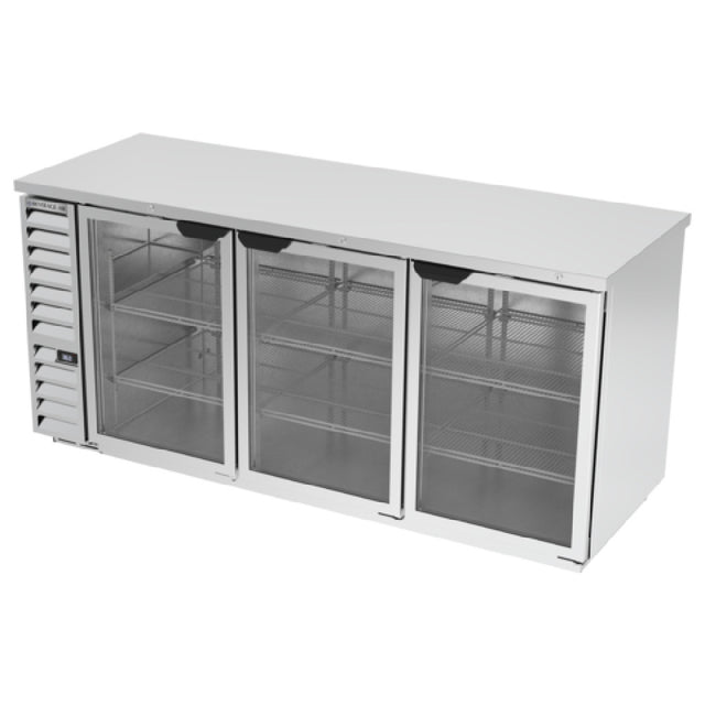 Beverage Air BB78HC-1-FG-S Refrigerated Food Rated Back Bar Storage Cabinet Three-section