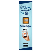 Hubert 16691 - Panel, "Grab And Go Order Online", 59-1/2" X 1/8" X 16"