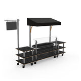 Steelite MGCMLA01MSBW Classic Canopy Cooling Station 130"W X 29 1/2"D X 96"H Mixed Materials