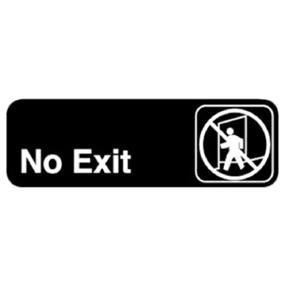 Royal Industries ROY 394508 Sign 3" X 9" "No Exit"