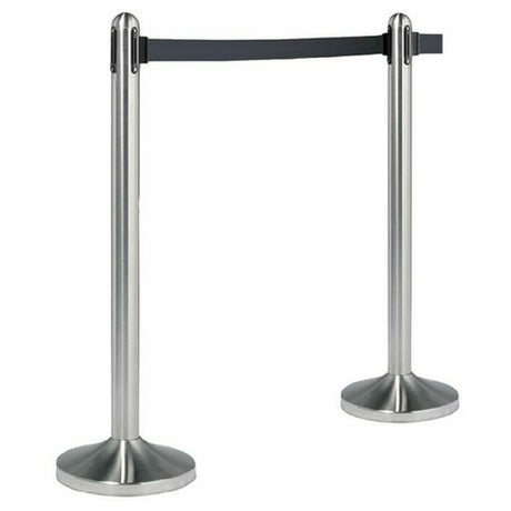 American Metalcraft RSRTBK Securit® Barrier Post & Base System Portable (1) 15" Dia. Base X 40" High Post