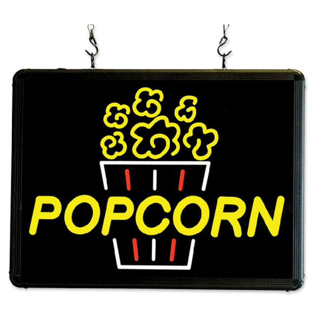 Winco 92001 Benchmark Ultra-Bright Merchandising Sign "Popcorn" LED Back Lighting