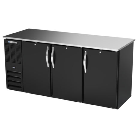 Beverage Air BBN72HC-F-PT-B - Refrigerated Open Food Rated Back Bar Pass-Thru Storage Cabinet