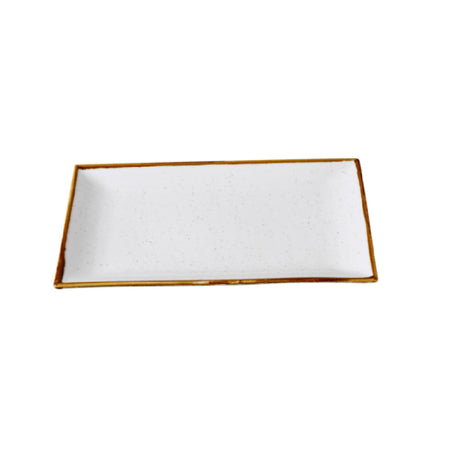 Yanco GL-213 Glory Rectangular Plate 13 3/8"W X 73/8"D X 1"H Dishwasher Safe