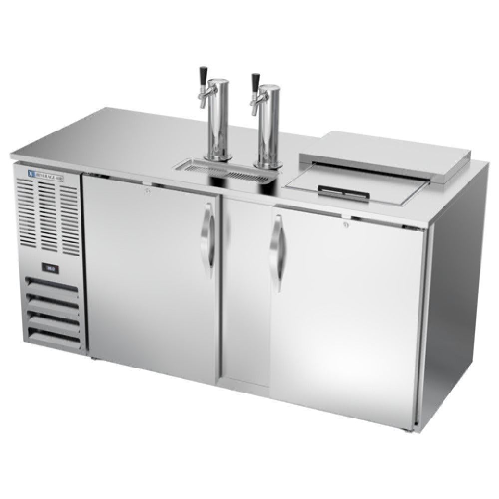 Beverage Air DD68HC-1-C-S - Draft Beer Cooler, Club Top, 69"W