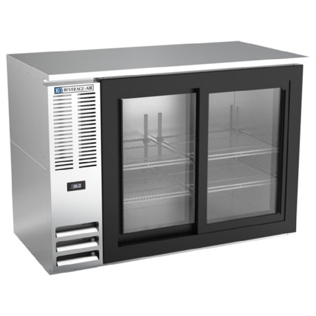 Beverage Air BBN48HC-F-GS-S - Refrigerated Food Rated Back Bar Storage Cabinet, Two-section