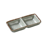 Yanco YO-4031 Yoto Double Sauce Dish (2) 5 Oz. Compartments 6"L X 2-3/4"W X 3/4"H