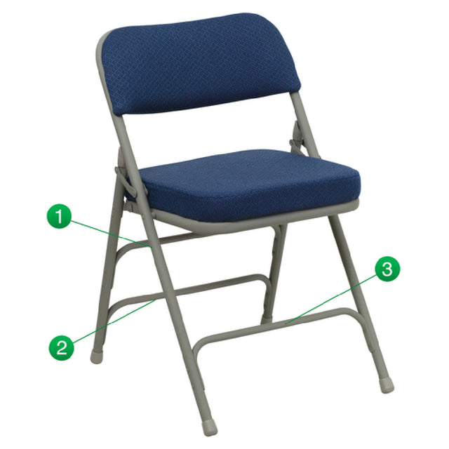 Flash Furniture HA-MC320AF-NVY-GG Hercules Series Premium Folding Chair 300 Lb. Weight Capacity