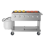 Koolmore KM-CGM-48 Commercial Outdoor Grill 47-3/5"W X 23-1/5"D X 34-4/5"H (6) Burner