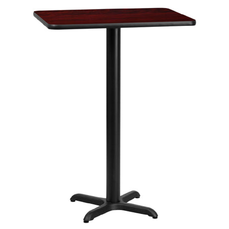 Flash Furniture XU-MAHTB-2430-T2222B-GG Table 30"W X 24"D X 43-1/8"H Bar Height