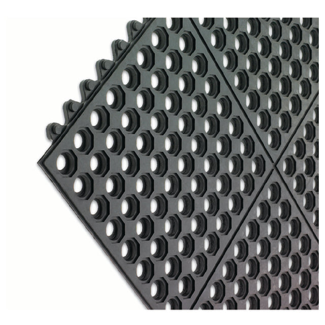 San Jamar KM1140B Kitchen Mat Rubber Anti-slip/fatigue-fighting/grease-resistant