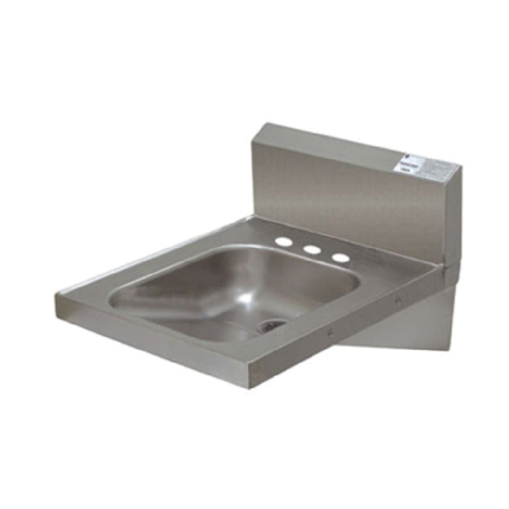 Advance Tabco 7-PS-75 ADA Compliant Hand Sink Wall Mounted 14" Wide X 16" Front-to-back X 5" Deep Bowl