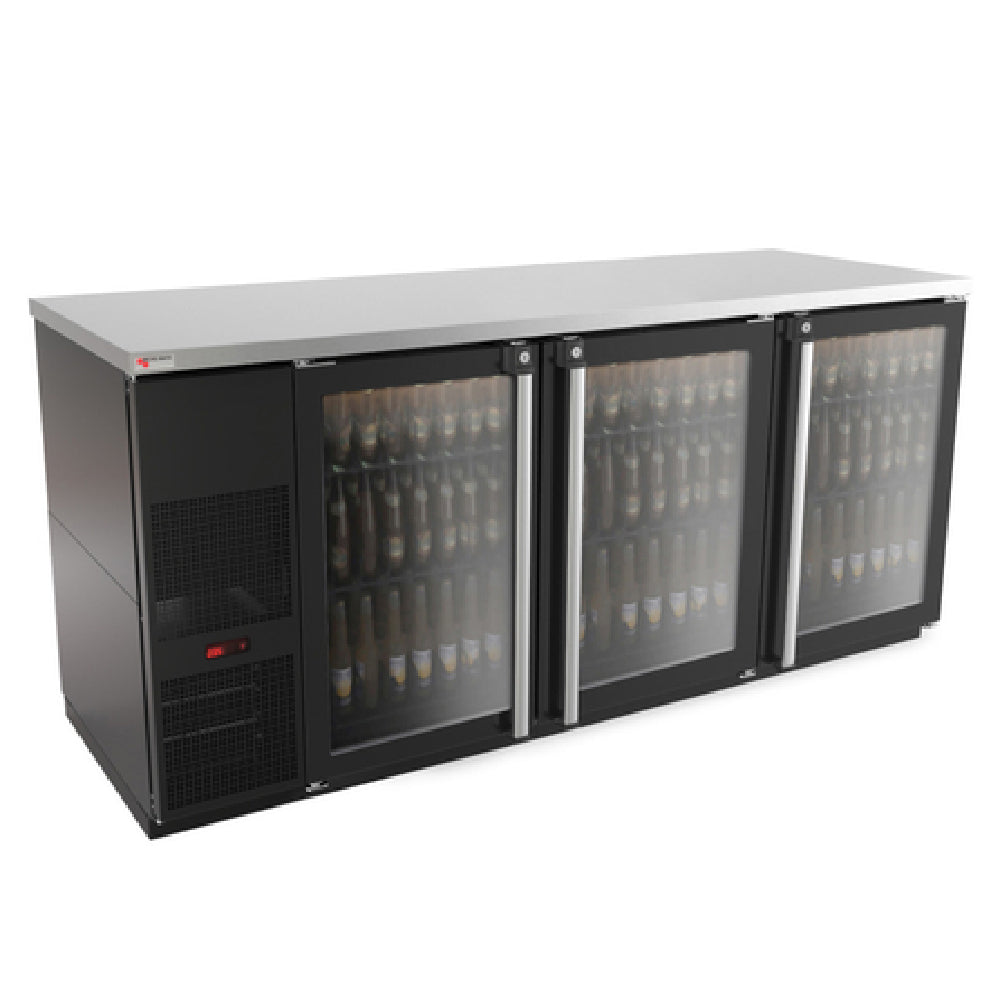 Micro Matic MBB78G-E Pro-Line™ E-Series™ Refrigerated Back Bar Cabinet Three-section