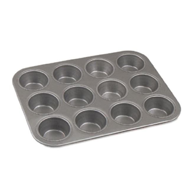 Alegacy Foodservice Products 143 Muffin/Cup Cake Pan 12 Cup Capacity 2-3/4" X 2-1/16" Dia. Per Interior Cup