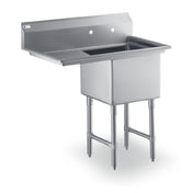 Steel Works Stainless SWS1C162012-24L-318 Sink 18ga/304 Stainless Steel 25-1/2"X 42-1/2" X 43-3/4"H