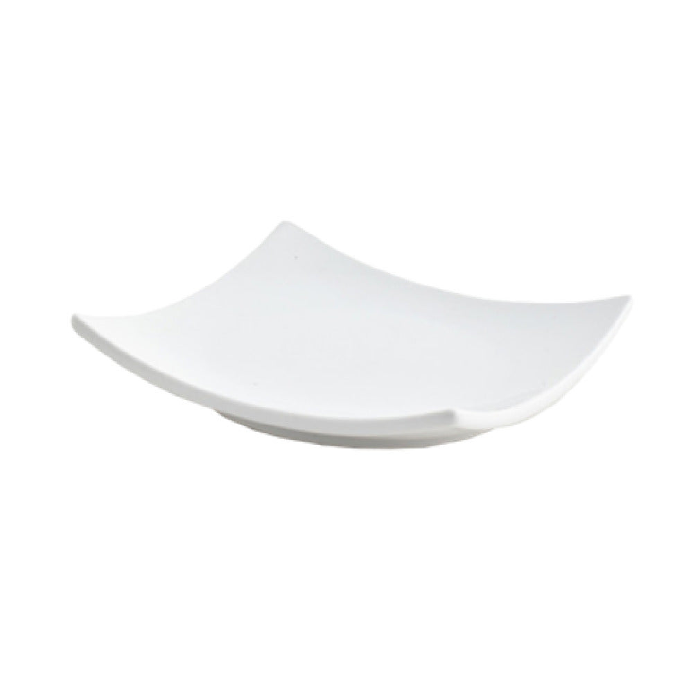 FOH DAP038WHP23 Origami® Plate 5" X 5" X 1" Square
