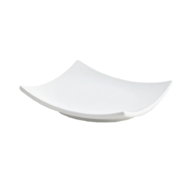 FOH DAP038WHP23 Origami® Plate 5" X 5" X 1" Square