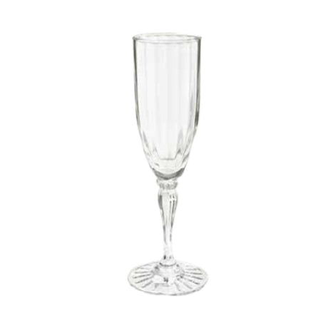 GET Enterprises SW-1420-1-SAN-CL Fluted Champagne Glass 6 Oz. (6 Oz. Rim Full) 2-3/4" Dia. X 8-1/4"H