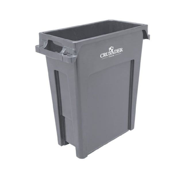 Quantum CTH-16_BLACK - Crusader Thin Container, 16 Gallon, 22"D X 11"W X 25"H