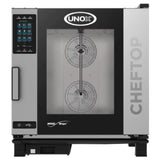 UNOX XAVC-06FS-GPLM_NAT ChefTop MIND.Maps™ Plus Combi Oven/Steam Oven Is A Gas Countertop Oven That Combines Heat