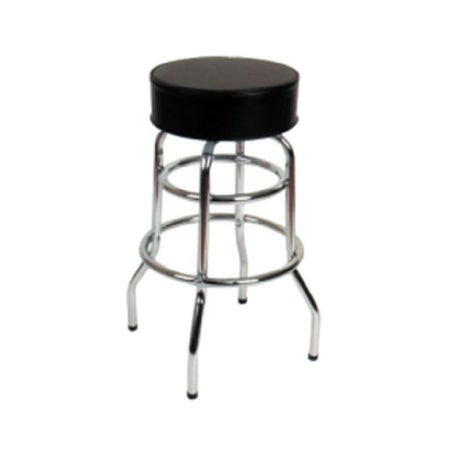 Klinger's Trading SR2-BARSTOOL Swivel Bar Stool Backless Round Upholstered Seat With Flat Swivel