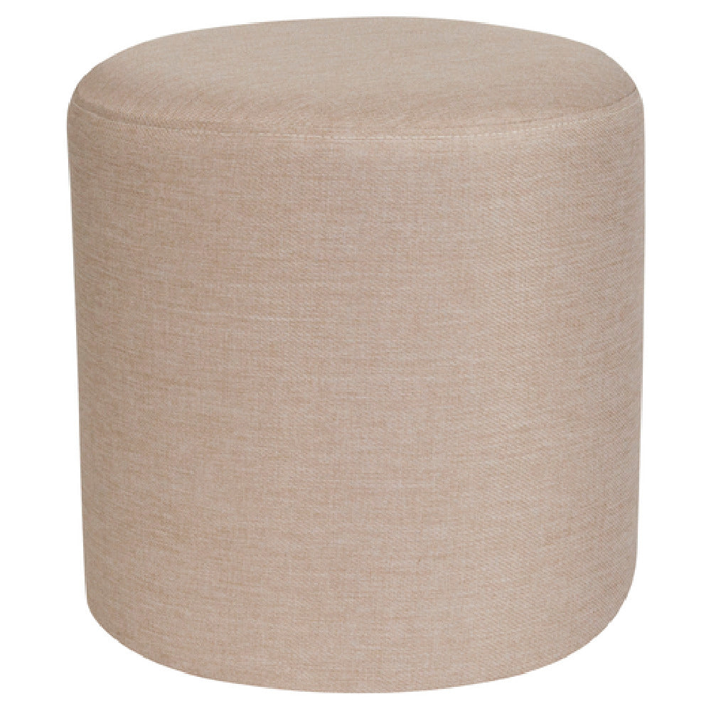 Flash Furniture QY-S10-5001-1-B-GG Barrington Ottoman/Pouf 15-3/4" Dia X 16-1/4"H