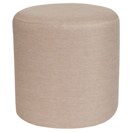 Flash Furniture QY-S10-5001-1-B-GG Barrington Ottoman/Pouf 15-3/4" Dia X 16-1/4"H