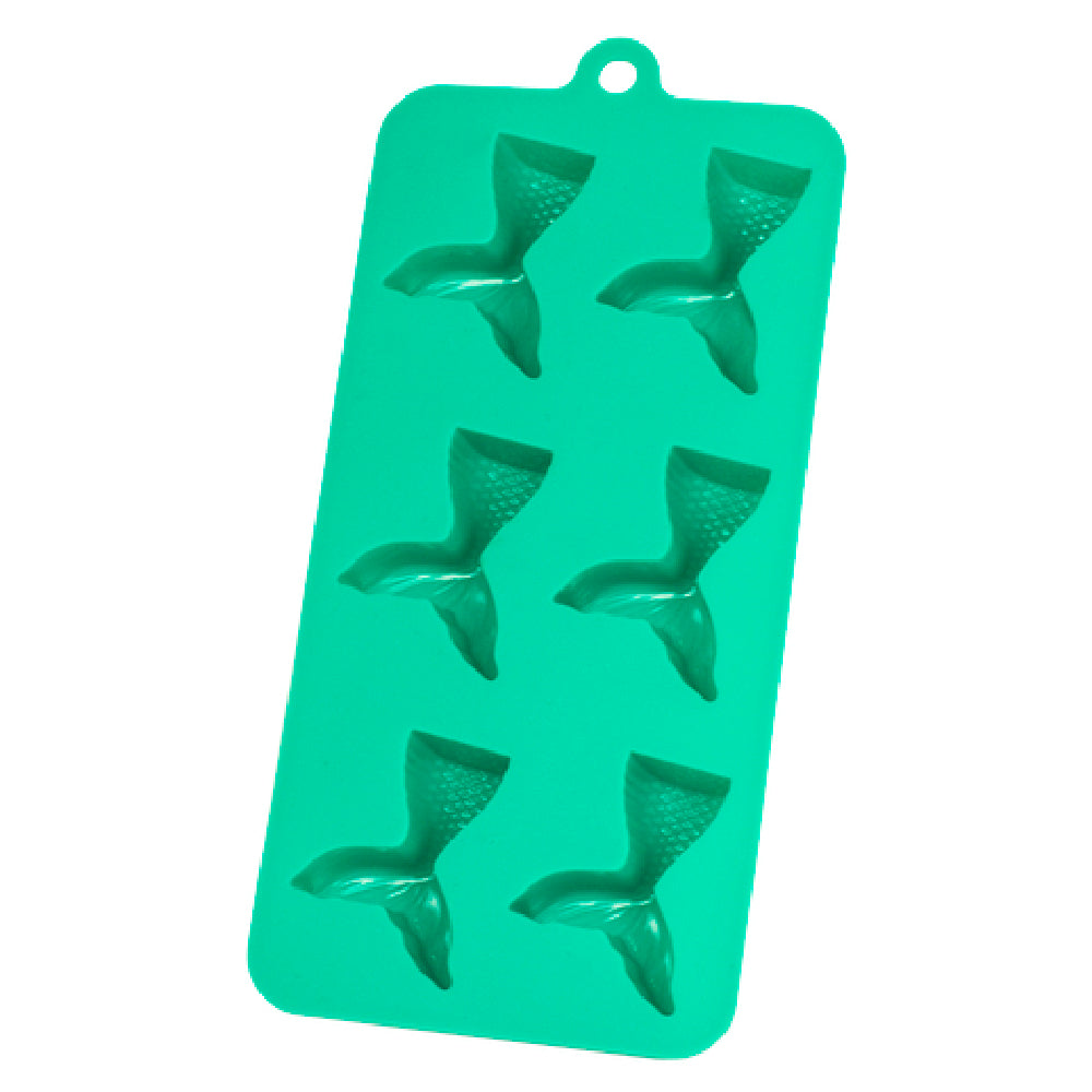 Harold Import Co. 43853 HIC Mermaid Tail Ice Tray Makes (6) 2" X 7/8" Tail-shaped Cubes 8-1/2"L X 4"W