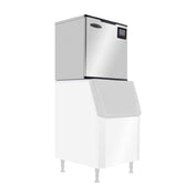 Serv-Ware SWM30-1000H - Serv-Ware Ice Machine - 1000 Lb Production - 30" Wide - Dimensions: 29.92"W X 23.39"D X 29.06"H - Modular Head - Half Cube - LED Lighting - Exterior Material: Stainless Steel - Interior Material: Stainless Steel - R290 Refrigerant - BTU/H: 7336 - Defrosting: Automatic Operation - 1/4 HP - 220v/60/1-ph