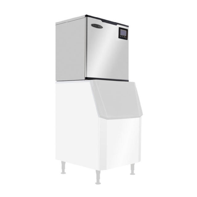 Serv-Ware SWM30-1000H - Serv-Ware Ice Machine - 1000 Lb Production - 30" Wide - Dimensions: 29.92"W X 23.39"D X 29.06"H - Modular Head - Half Cube - LED Lighting - Exterior Material: Stainless Steel - Interior Material: Stainless Steel - R290 Refrigerant - BTU/H: 7336 - Defrosting: Automatic Operation - 1/4 HP - 220v/60/1-ph