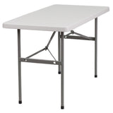 Flash Furniture RB-2448-GG Folding Table 48"W X 24"D X 29"H Seats Up To 4 Adults