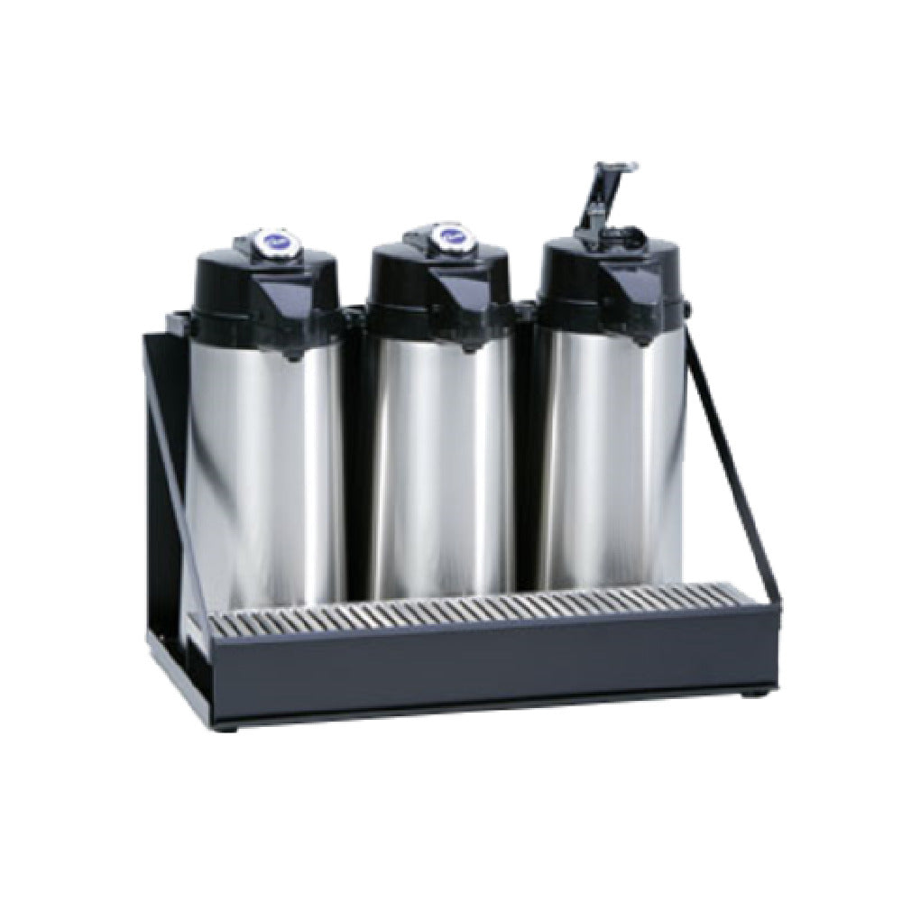 3-Position Side-by-Side Airpot Rack with Removable Drip Tray ...