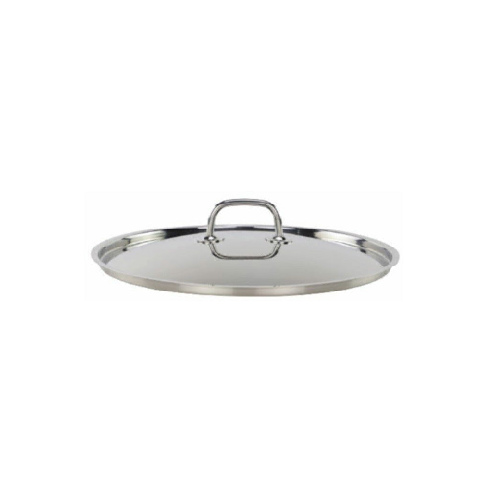 Tuxton WSZW-125 TUXSTEEL 12-5/8" Lid 12.625" Dia. Stainless Steel