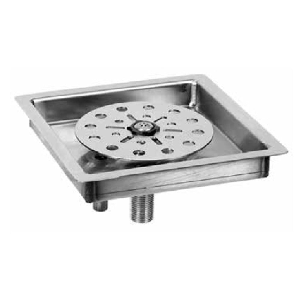 Glastender DI-RF7 Drop-In Rinser Faucet Drain Tray 7"W 1/2" Tray Flange