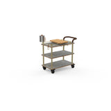 Steelite MGCRNX03GBXX Mogogo Buffet Solutions Roll'n Mixology Service Cart 41-1/2" X 21" X 40-1/2"H
