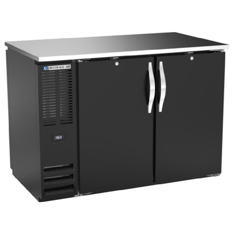 Beverage Air BBN48HC-F-PT-B - Refrigerated Pass-Thru Back Bar Open Food Rated Refrigerator