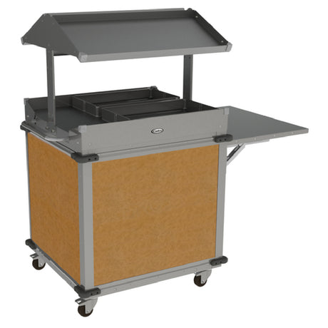 Cadco CBC-GG-B2-L1 MobileServ® Standard Grab & Go Merchandising Cart 2-sided Grab & Go Shelf On Top