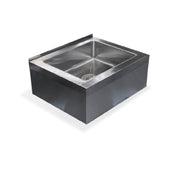 Steel Works Stainless SWFMS-242414 Floor Mop Sink 24" X 24" X 14"H With 20" X 20" X 10" Fabricated Bowl 16ga/304 Stainless Steel