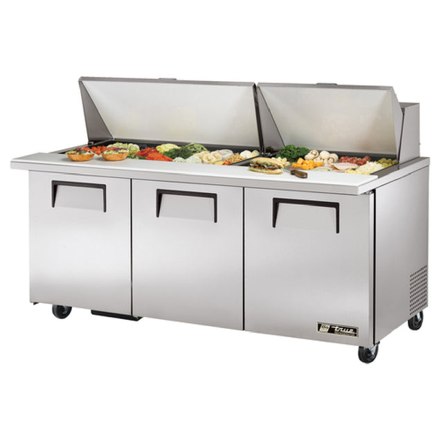 True Refrigeration TSSU-72-30M-B-ST-HC Mega Top Sandwich/Salad Unit