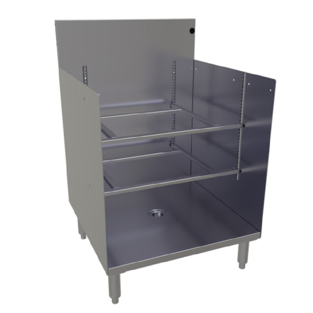 Glastender GRB-24 Underbar Glass Rack Storage Unit Open Top 24"W X 24"D