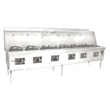 Town Y-6-STD York® Wok Range Gas (6) Chambers