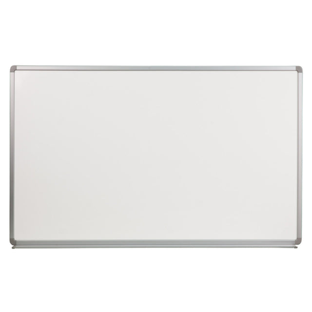 Flash Furniture YU-90X150-POR-GG Magnetic Marker/Dry Erase Board 60"W X 36"D White Porcelain Board