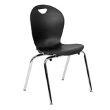 Flash Furniture ADV-TITAN-18BLK Chair 20-1/4"W X 20-1/4"D X 33-3/4"H Stackable