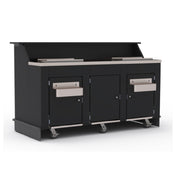 Iowa Rotocast Plastics Inc. 7515204 Precision Series ACM Bar Cart 74"W X 30-1/2"D X 45-3/8"H