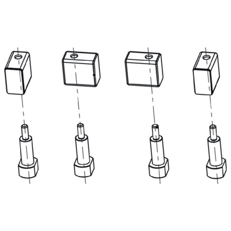 Rational 60.22.386 Mobile Oven Rack Height Extension 2-3/4" For 20-full Size Pro/Classic Series