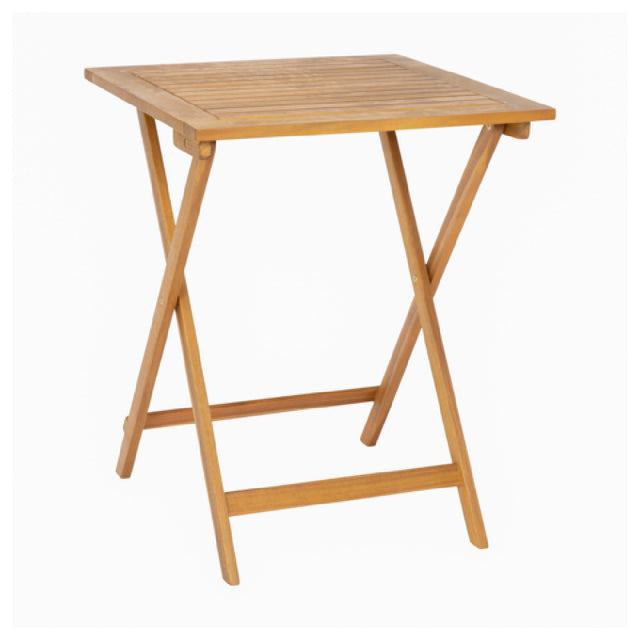 Flash Furniture THB-T6060-NAT-GG Martindale Portable Folding Table 23-1/2"W X 23-1/2"D X 29-1/2"H Square Table