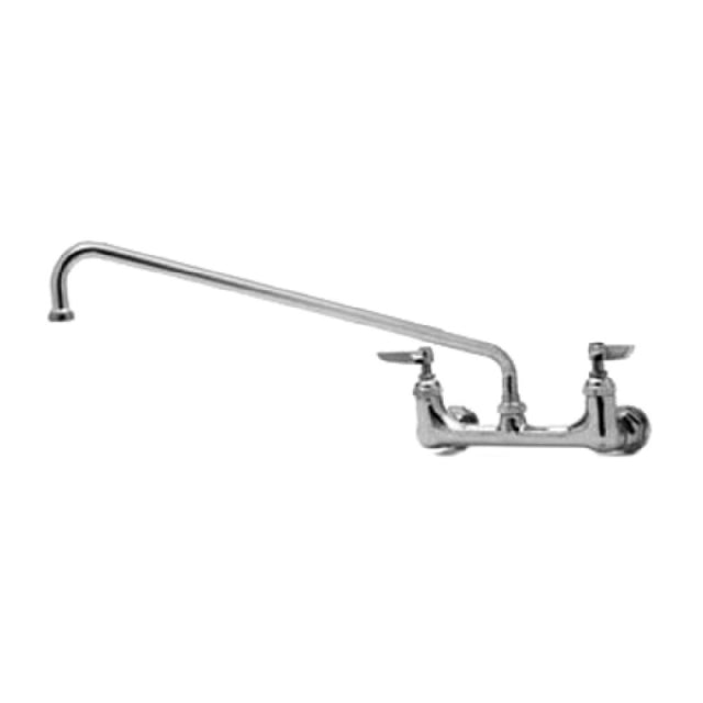 T&S Brass B-0230-LNM Sink Mixing Faucet Wall Mounted 8" Adjustable Centers