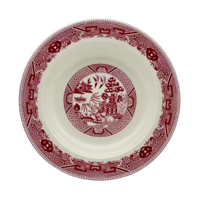 Cameo China 688-82 Pink Willow Rim Soup Plate 6 Oz. (180 Ml) 8" Dia. X 1-1/2"H (20 Cm X 4 Cm)