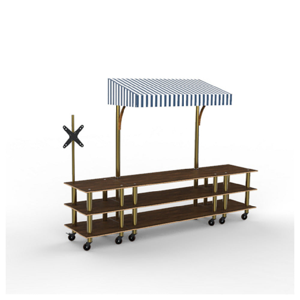 Steelite MGCMLA12WBWW Mogogo Modular Interactive Station Unique Brown