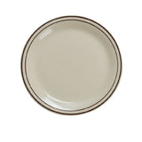 Yanco BR-16 Brown Speckled Plate 10-1/2" Dia. Round